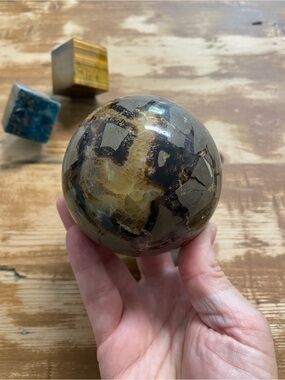 ✨ CLEARANCE ✨ Large Septarian polished crystal sphere
